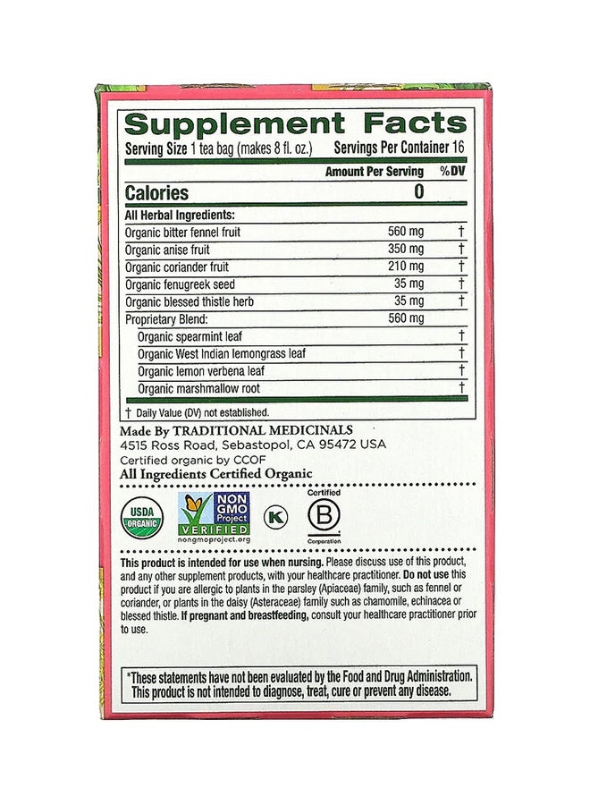 Traditional Medicinals Organic Mother's Milk Caffeine Free - 16 Herbal Tea Bags - Image 2